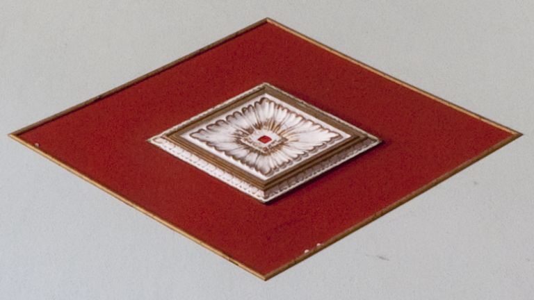 Civitella di Romagna, Teatro Golfarelli, particolare della decorazione (foto Andrea Scardova, IBC,2015)